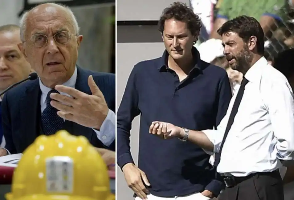 raffaele guariniello andrea agnelli john elkann 