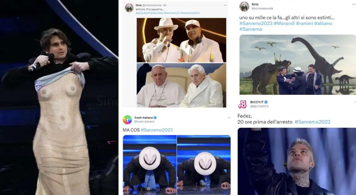 tweet seconda serata sanremo 2023sanremo