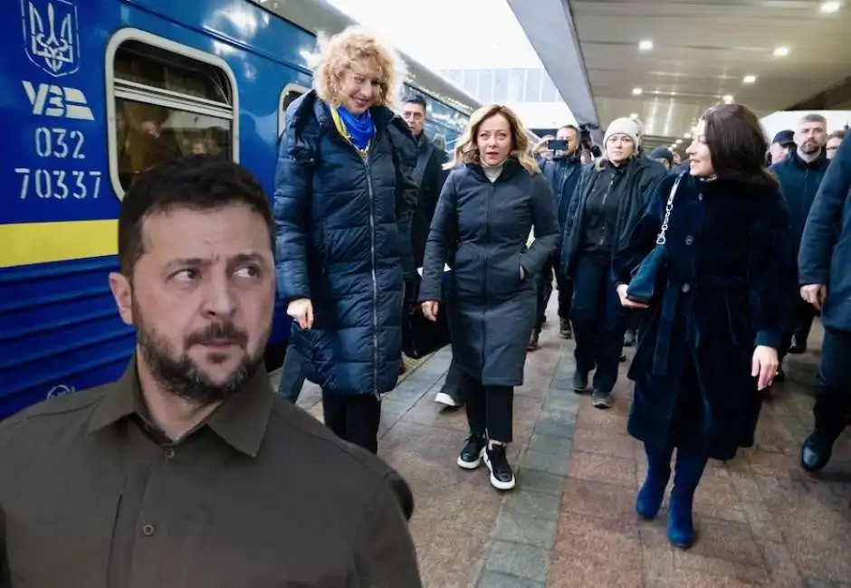 giorgia meloni a kiev - volodymyr zelensky 