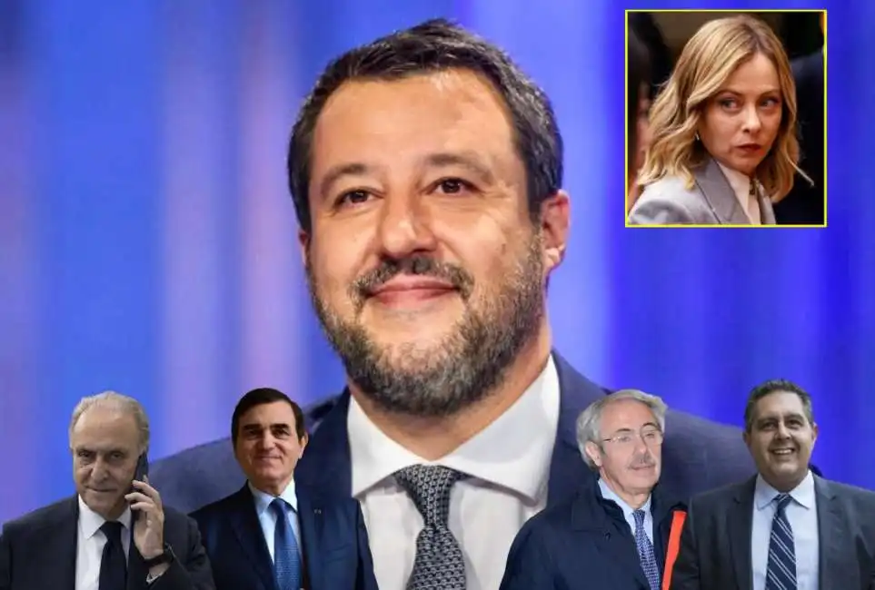 giorgia meloni matteo salvini cesa raffaele lombardo giovanni toti 