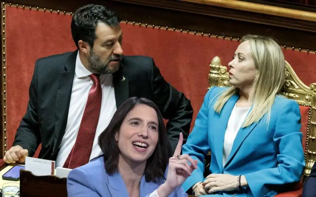 giorgia meloni matteo salvini elly schlein