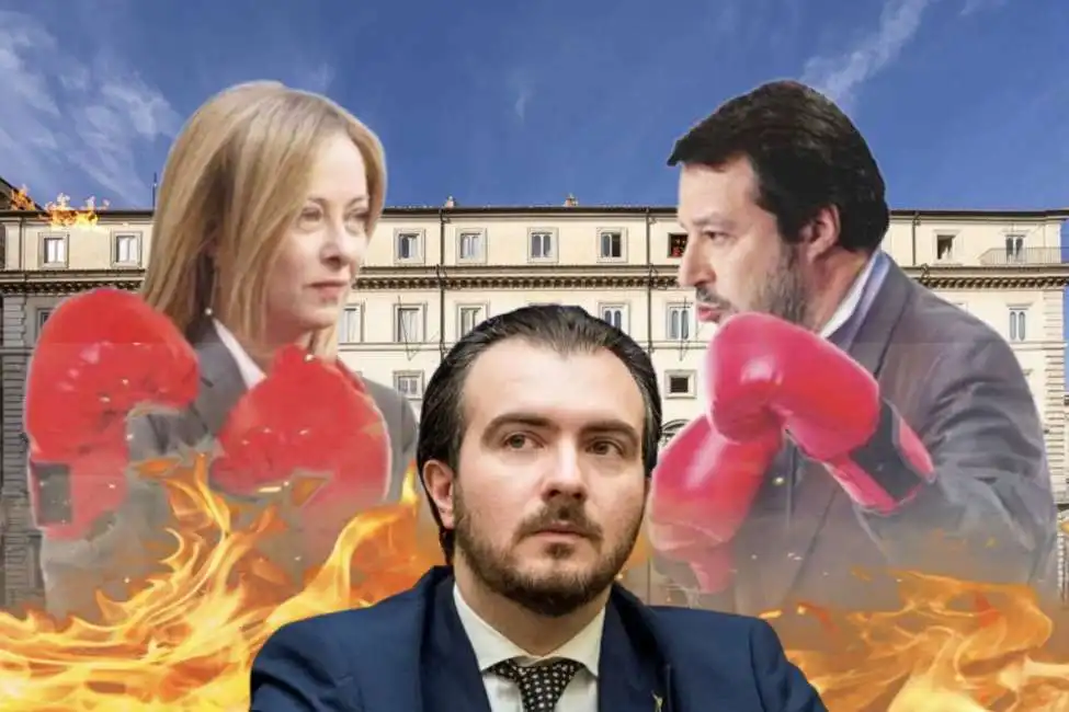 giorgia meloni riccardo molinari matteo salvini 