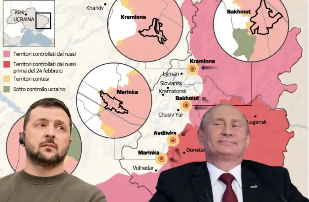 guerra in ucraina russia vladimir putin volodymyr zelensky