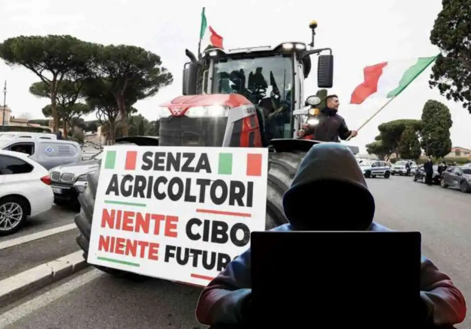 hacker russi protesta agricoltori