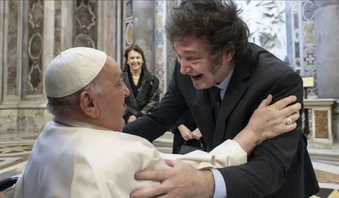 javier milei incontra papa francesco in vaticano bergoglio