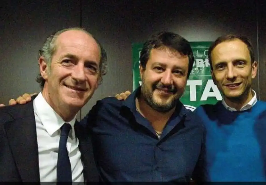 luca zaia matteo salvini massimiliano fedriga