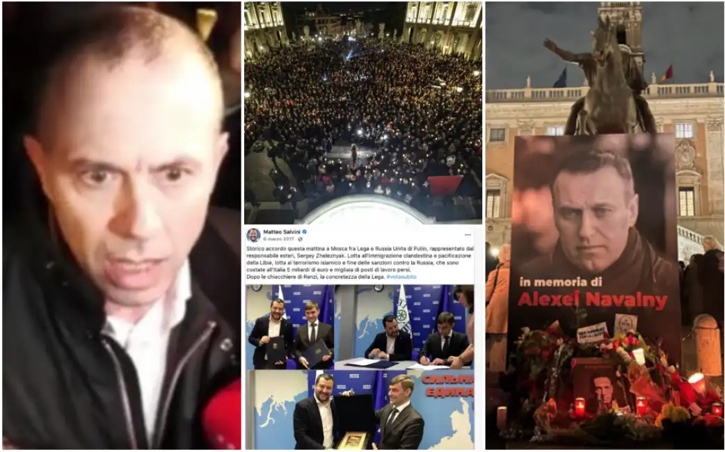 massimiliano romeo fiaccolata campidoglio per navalny