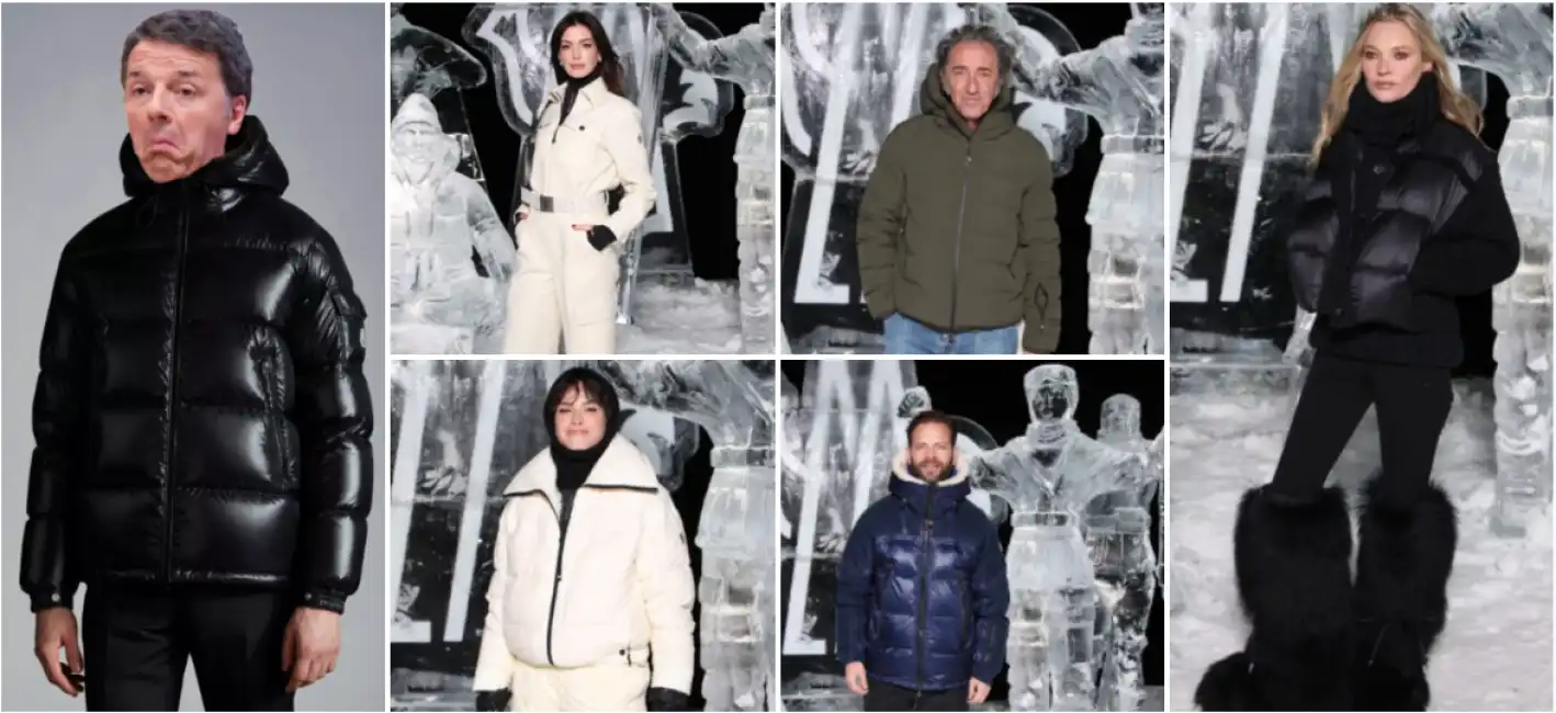 matteo renzi sfilata moncler grenoble st moritz