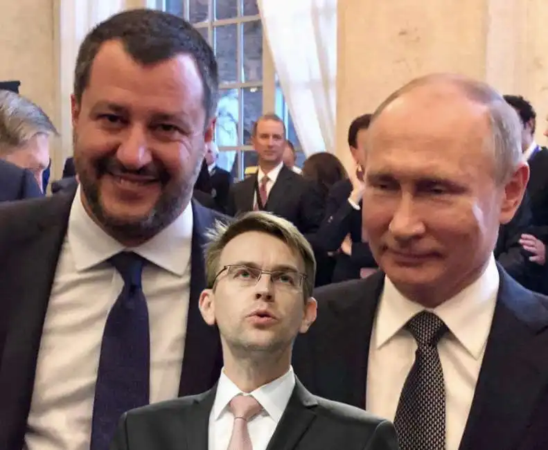 matteo salvini peter stano vladimir putin 