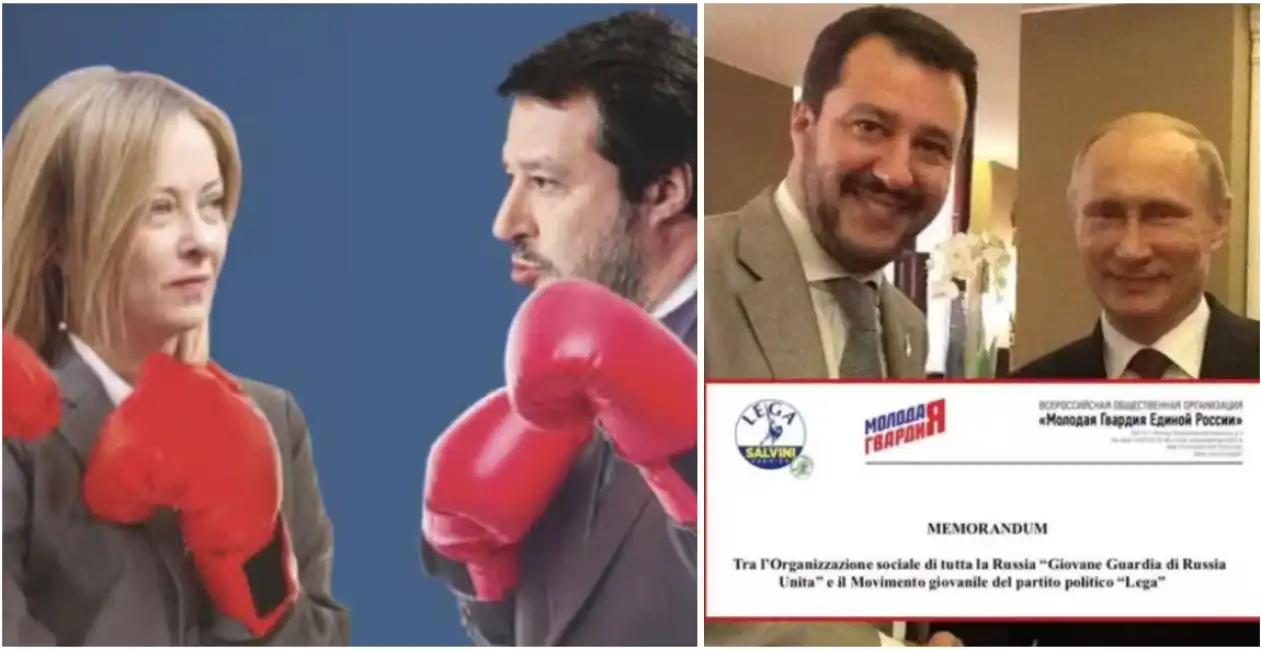 meloni salvini putin