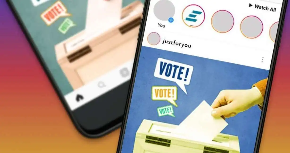 post contenuti politici politica social media instagram voto votare 