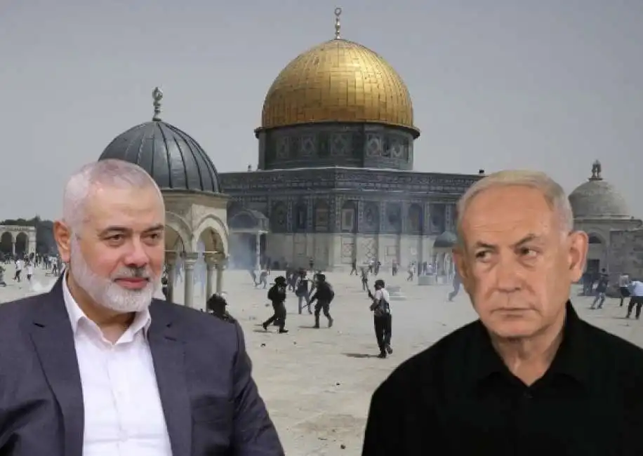 spianata delle moschee gerusalemme benjamin netanyahu ismail haniyeh