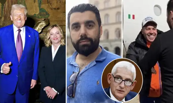 donald trump giorgia meloni almasri husam el gomati osama njeem almasri giovanni caravelli 