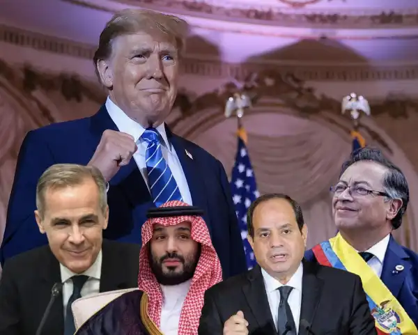 donald trump gustavo petro bin salman al sis mark carney