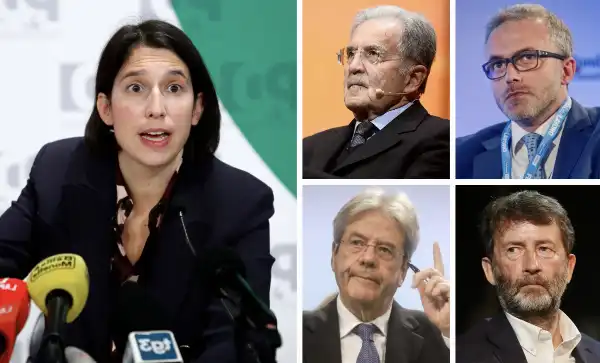 elly schlein romano prodi dario franceschini ernesto maria ruffini paolo gentiloni