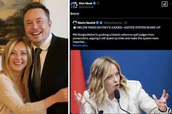 elon musk giorgia meloni 