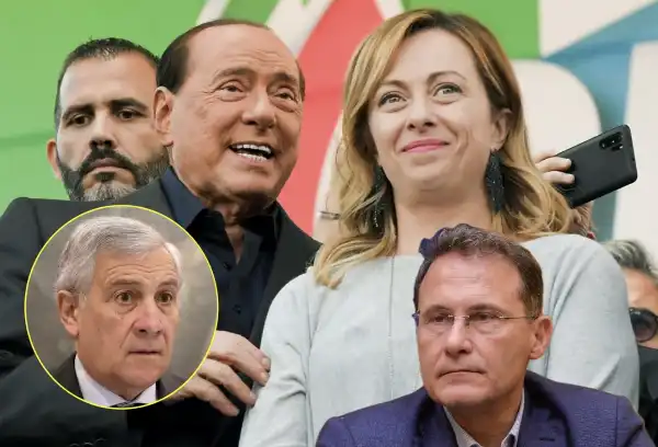 giorgia meloni silvio berlusconi edmondo cirielli antonio tajani