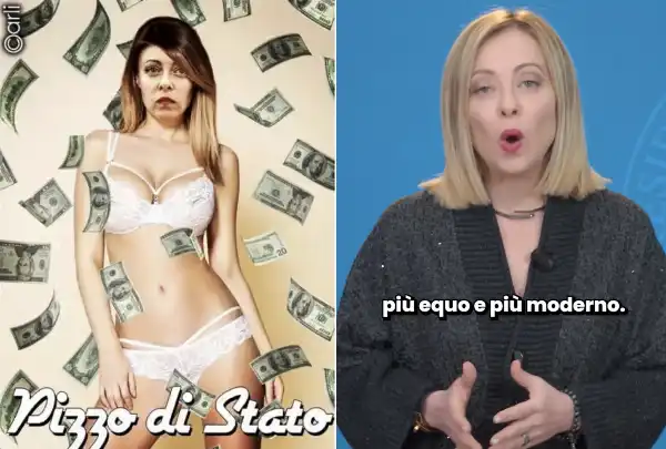 giorgia meloni tasse pizzo di stato 