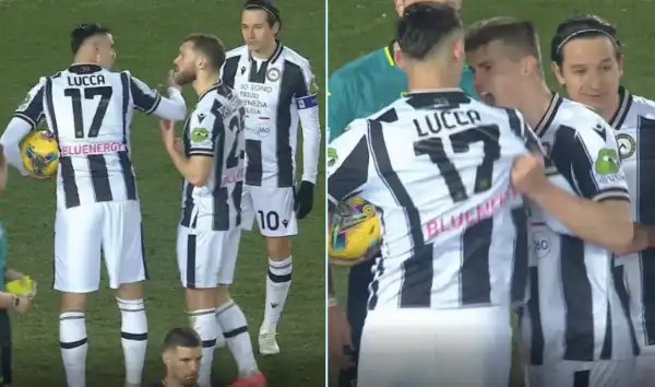 lorenzo lucca e il rigore in lecce udinese