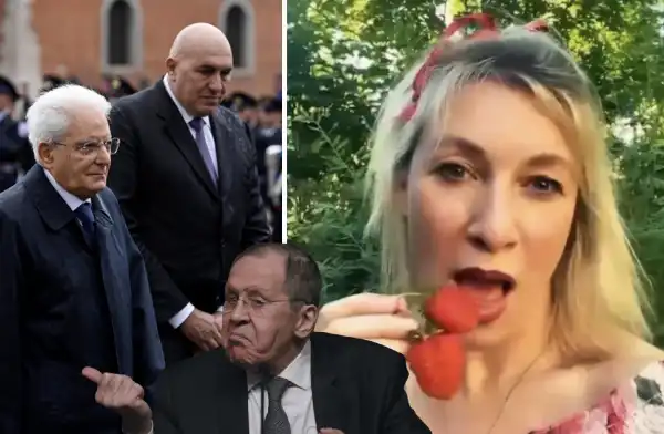 maria zakharova sergei lavrov sergio matttarella guido crosetto 