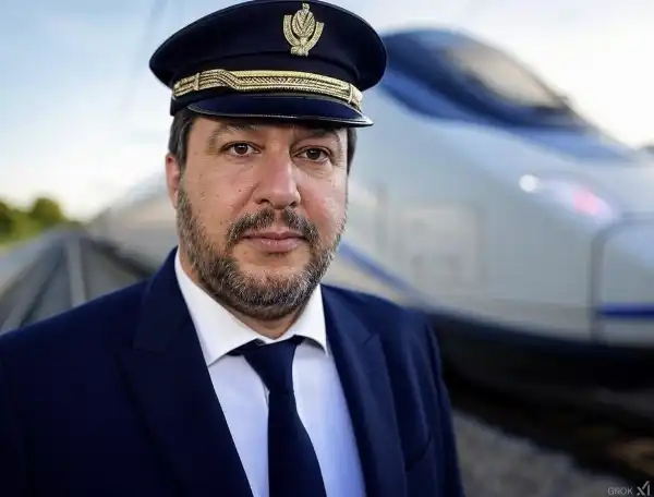 matteo salvini capotreno treno ferrovie