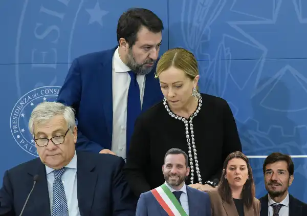 regionali toscana matteo salvini giorgia meloni antonio tajani alessandro tomasi elena meini