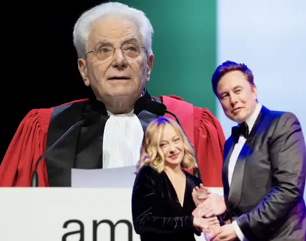 sergio mattarella elon musk giorgia meloni 