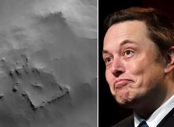 struttura quadrata sulla superficie di marte elon musk 