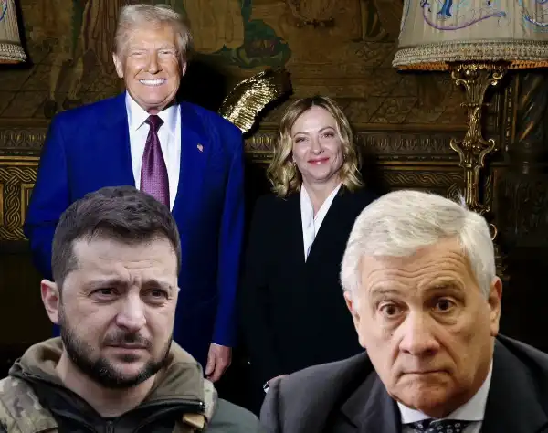 volodymyr zelensky antonio tajani donald trump giorgia meloni 