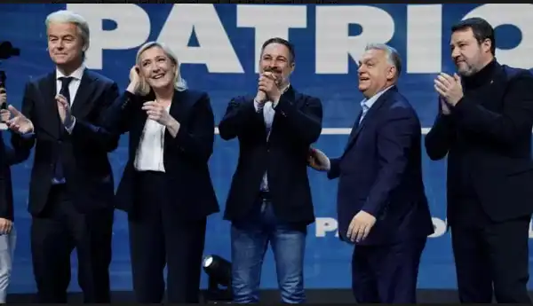 wilders le pen abascal orban salvini madrid raduno mega patrioti