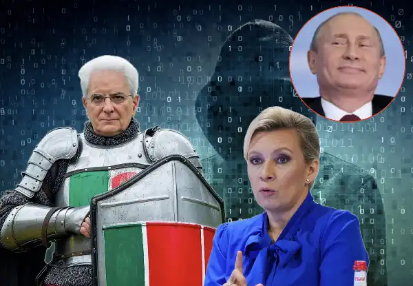 zakharova maria - sergio mattarella - vladimir putin