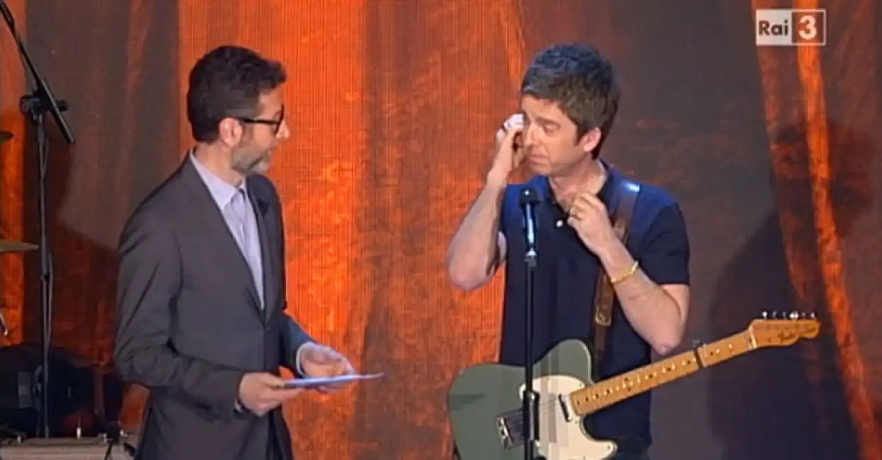 noel gallagher fabio fazio