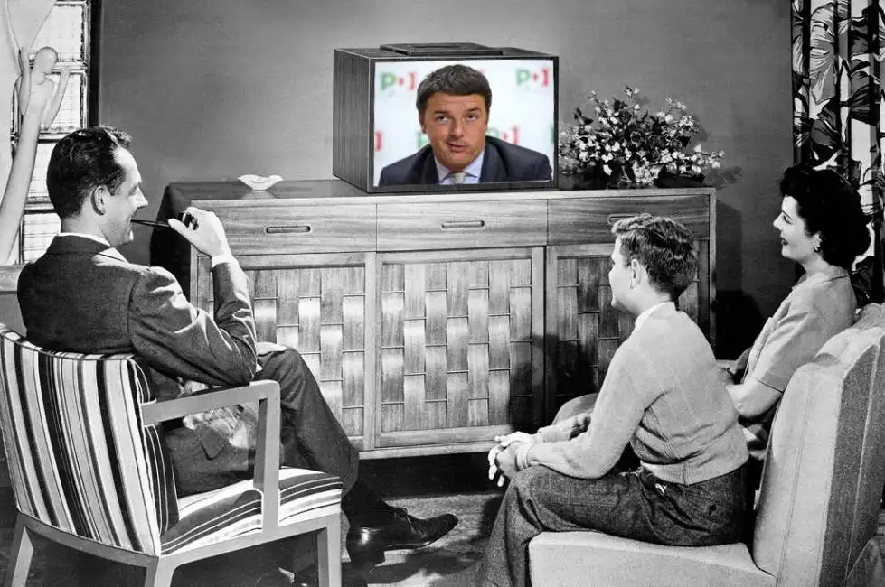 renzi televisione 