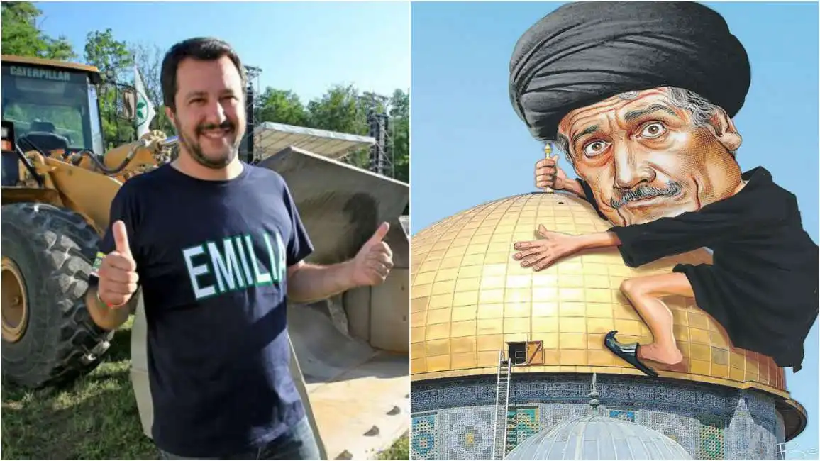 collage dalema salvini