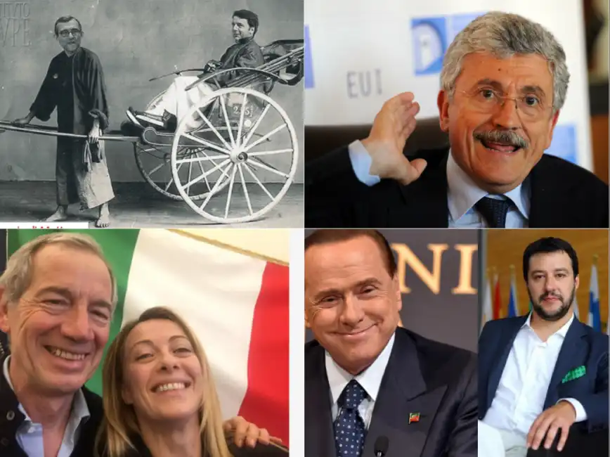 renzi dalema bertolaso meloni