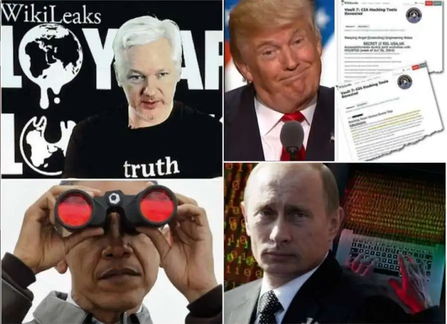 assange trump obama cia spionaggio wikileaks