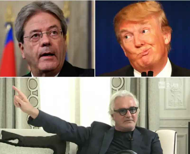 gentiloni trump briatore