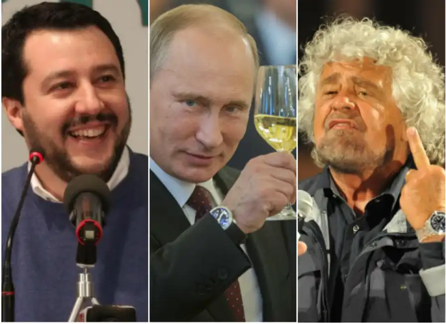 grillo salvini putin