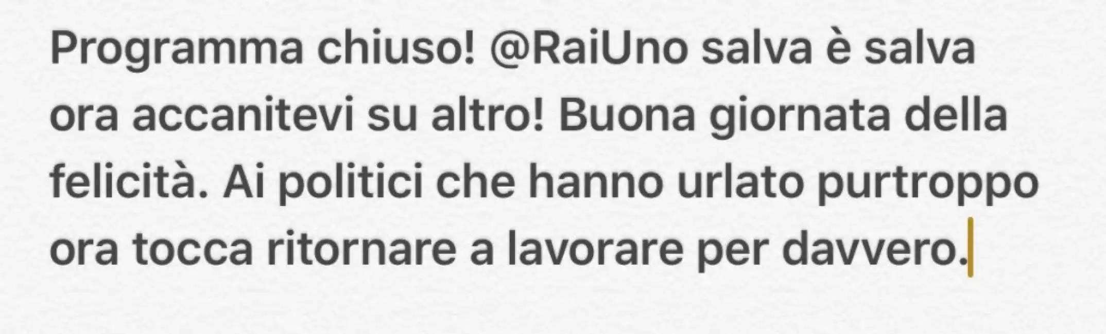 lucio presta annuncia la chiusura del programma della moglie paola perego