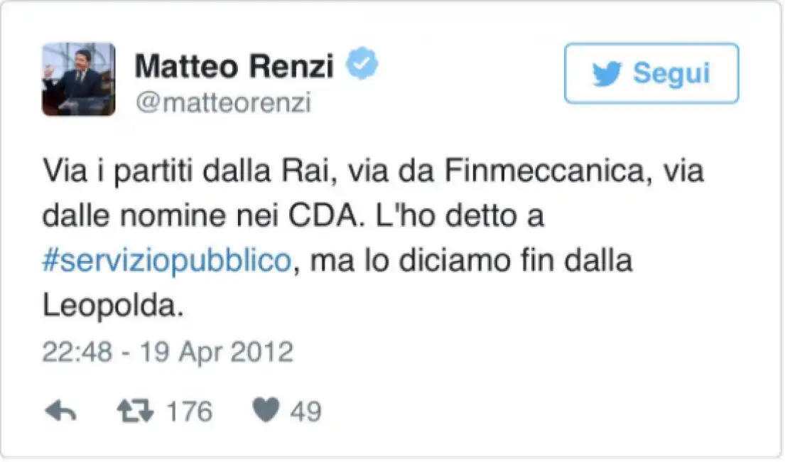 renzi nomine pubbliche