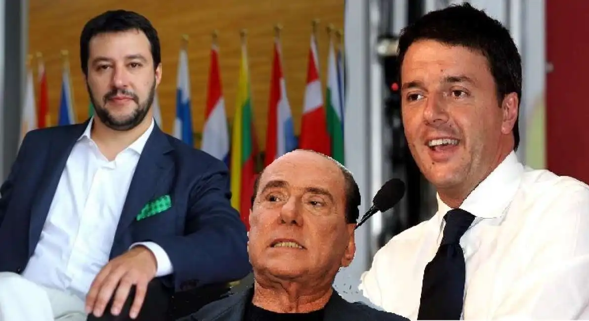 renzi salvini berlusconi