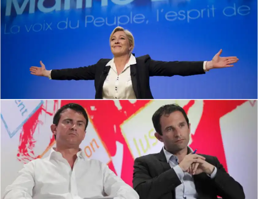 valls hamon le pen