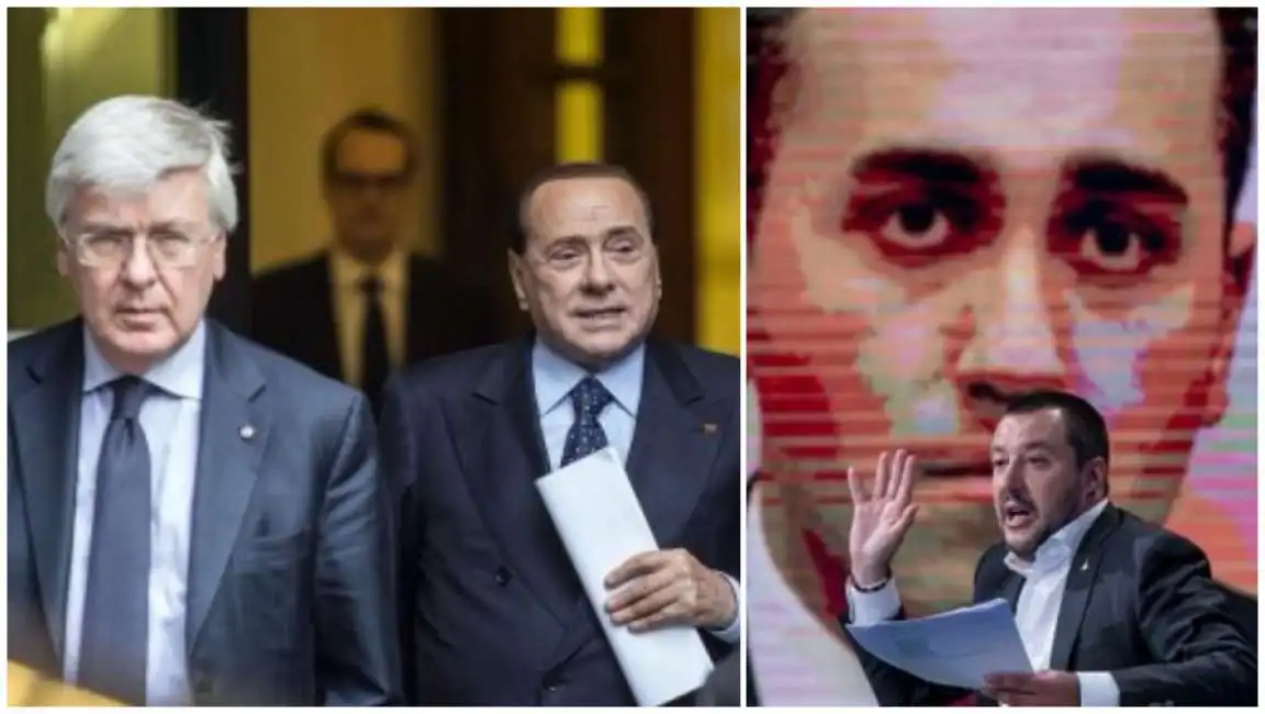 berlusconi romani salvini di maio