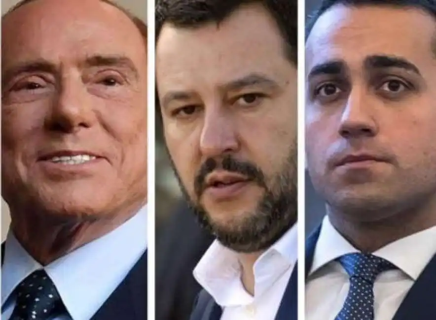 berlusconi salvini di maio