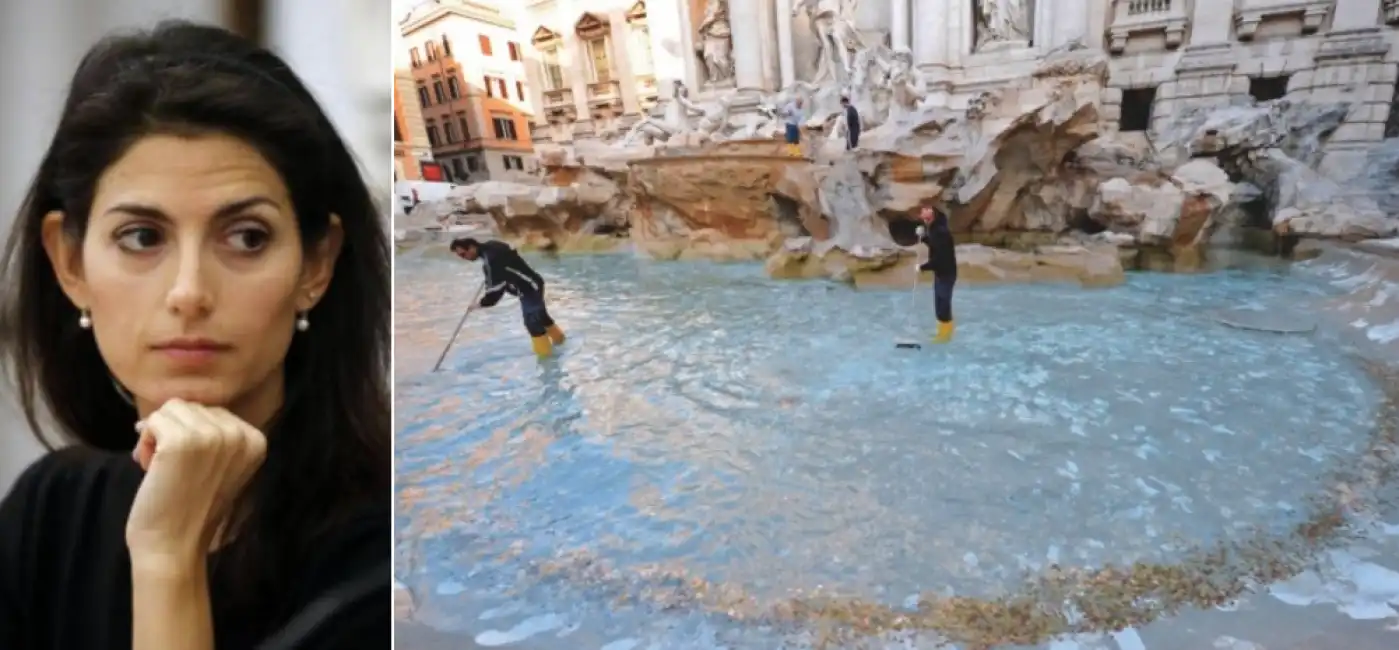 raggi fontana di trevi