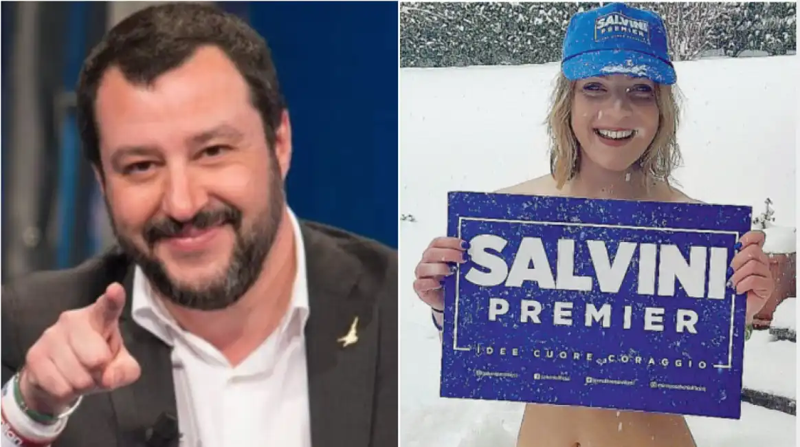 salvini con militante