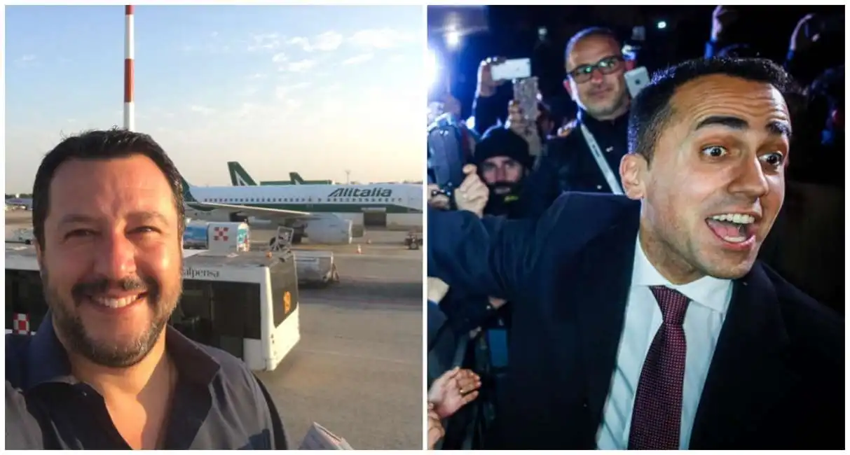 salvini di maio alitalia