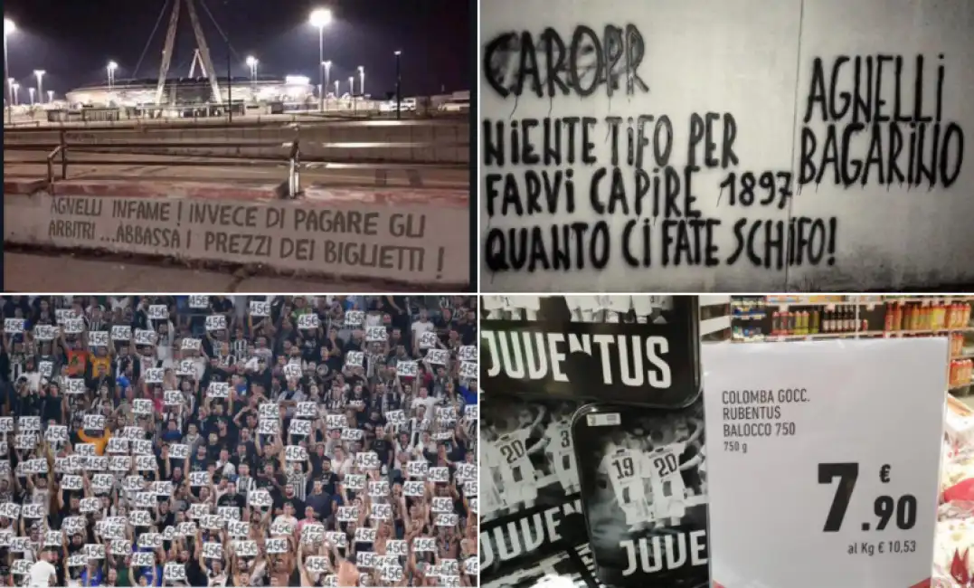 agnelli proteste ultra' juve