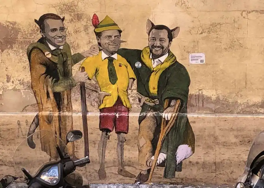 conte salvini di maio pinocchio tvboy