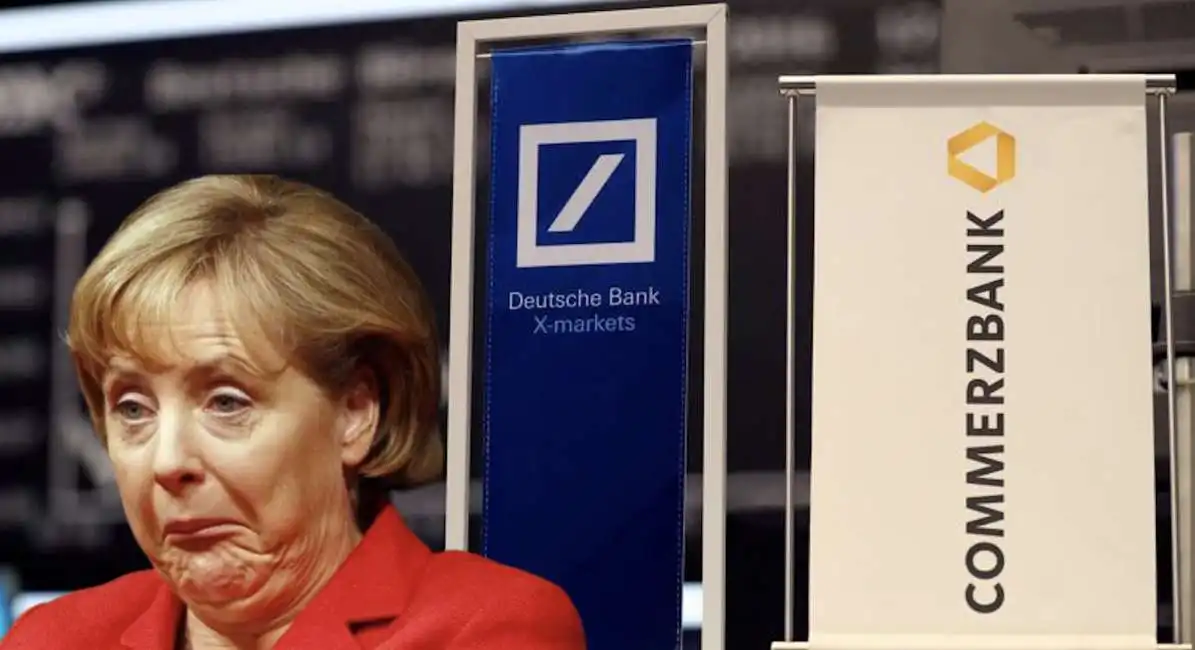 deutsche bank commerz merkel